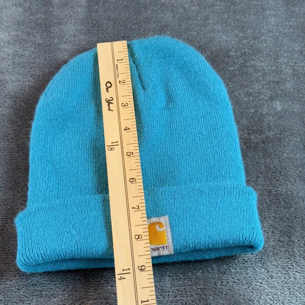 Carhartt Kids Youth Acrylic Watch Hat Beanie Turquoise‎ Blue AH8905 Made in USA